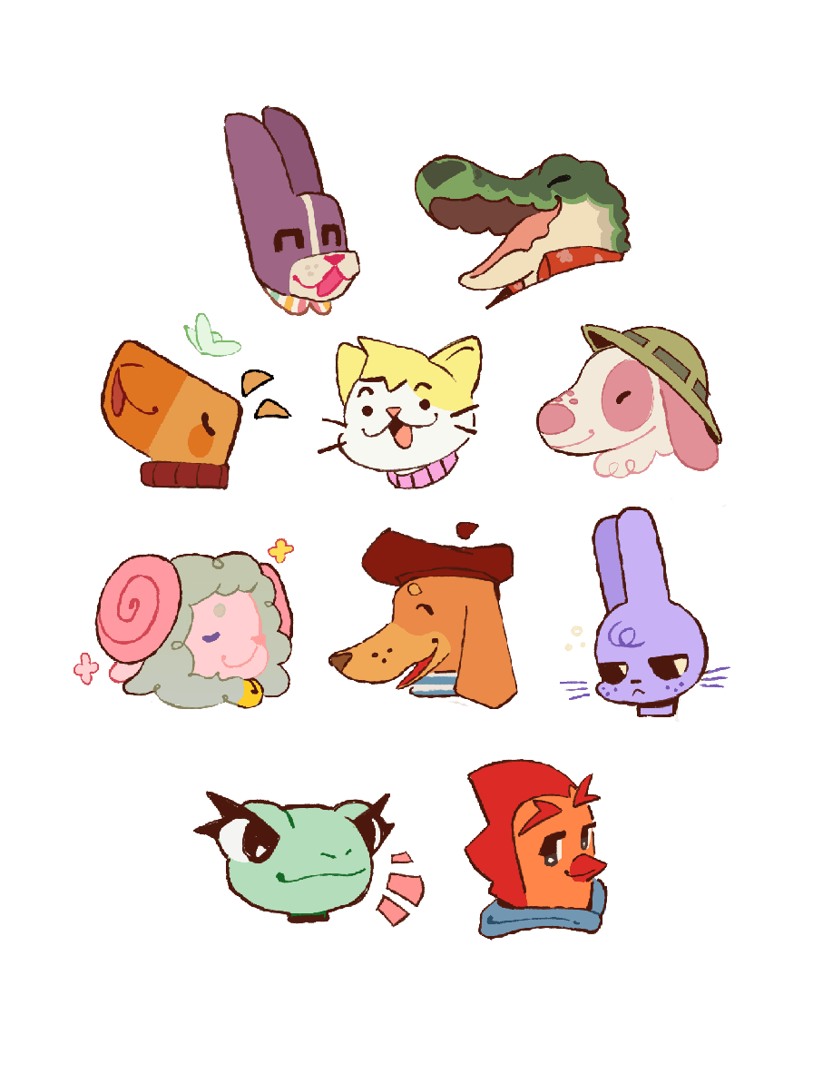 Personajes animales que forman parte del universo de Glitter